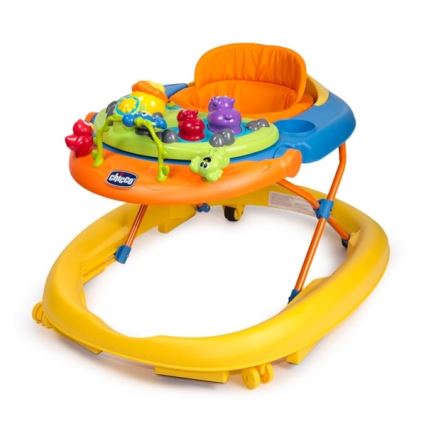 Chicco - Baby walker WALKY TALKY 2xAA yellow/blue