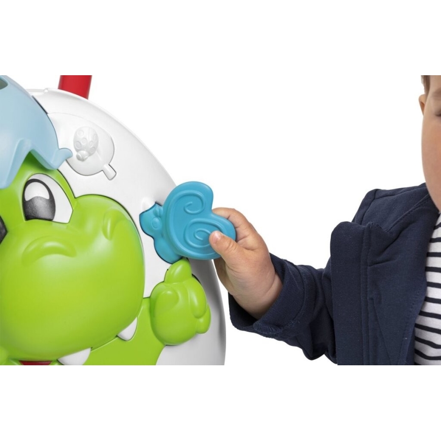 Chicco - Baby walker with activities and sound 2in1 DINO 2xAA