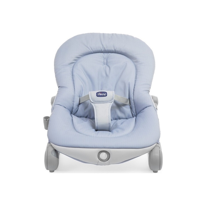Chicco - BALLOON Dots Vibrating Baby Bouncer with Melody, Blue, 2xAA + 1xLR20