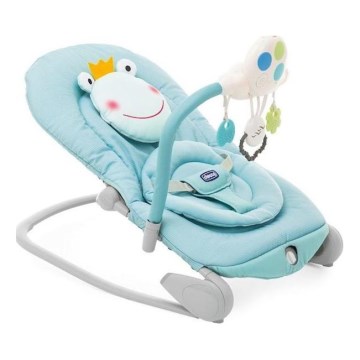 Chicco - BALLOON Froggy Vibrating Baby Bouncer with Melody 2xAA + 1xLR20 Blue