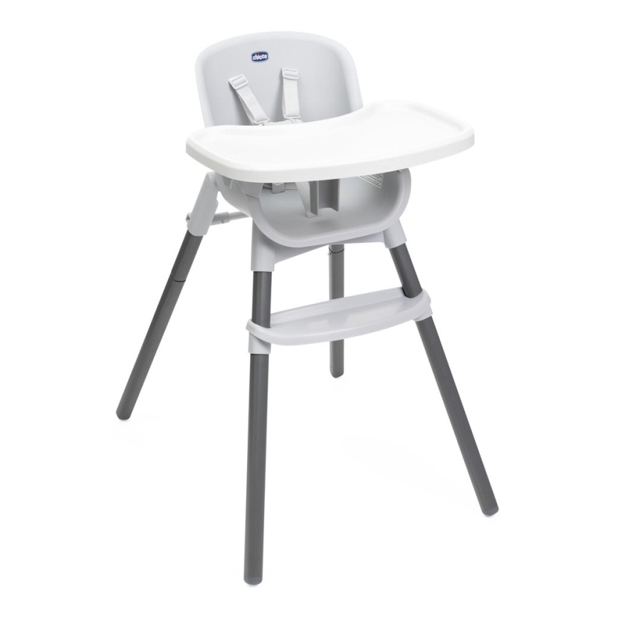 Chicco - Children's dining chair ZEST 3in1 white/grey