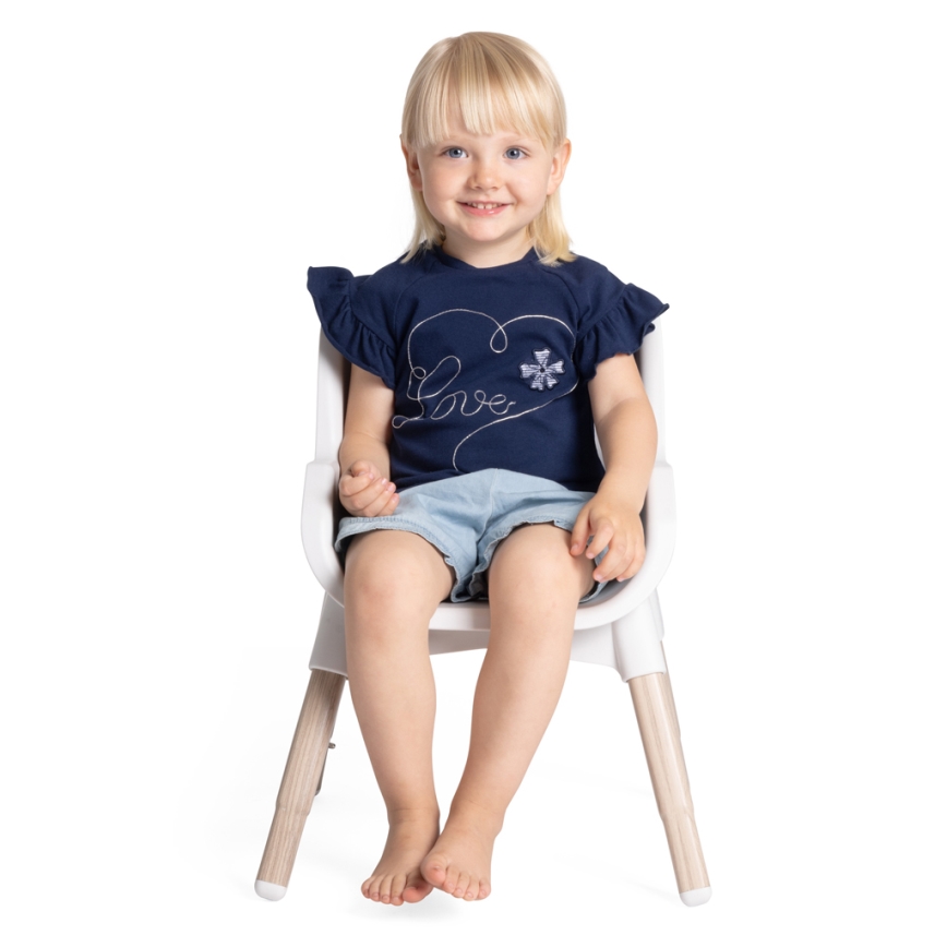 Chicco - Children's dining chair ZEST 3in1 white/grey