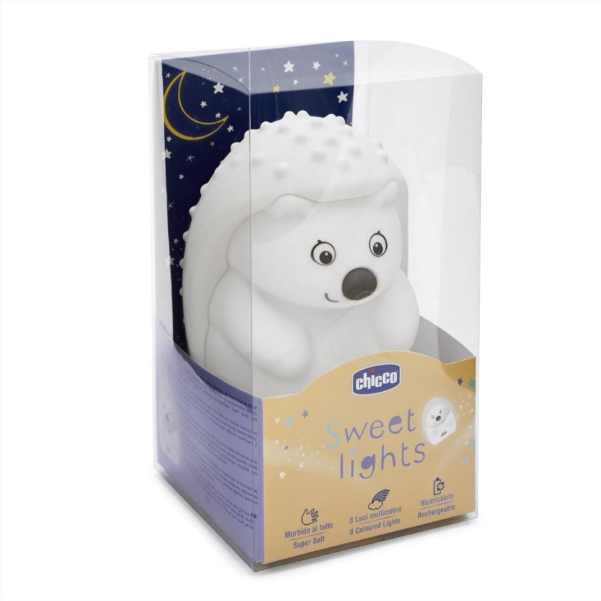 Chicco - Children's night lamp SWEET LIGHTS hedgehog