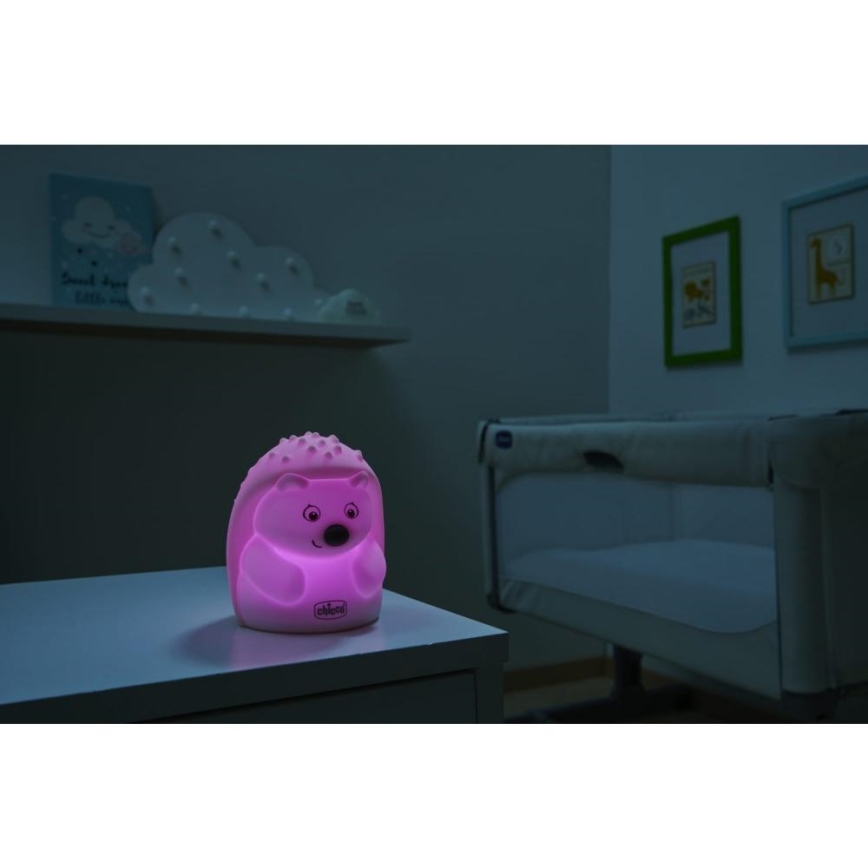 Chicco - Children's night lamp SWEET LIGHTS hedgehog