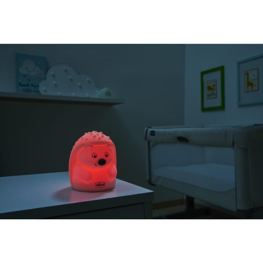 Chicco - Children's night lamp SWEET LIGHTS hedgehog