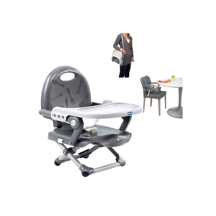 Chicco - Children's portable chair booster seat POCKET SNACK grey