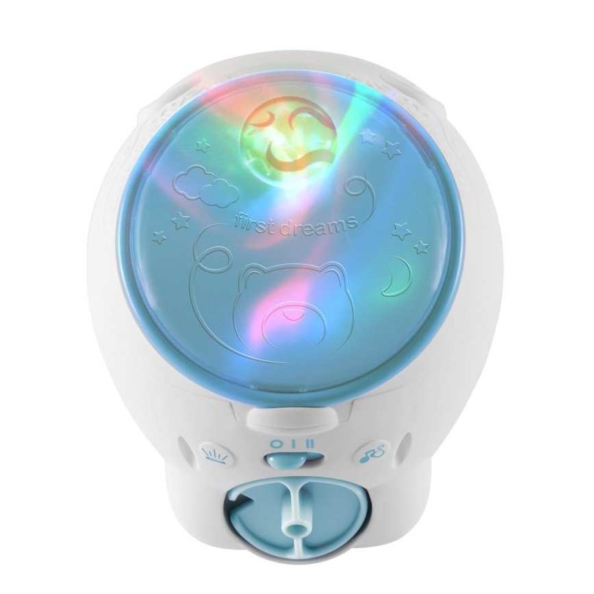 Chicco - Children's projector 2in1 POLAR BEAR 3xAA blue