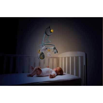 Chicco - Crib mobile with melody 3in1 NEXT2DREAMS 3xAA blue