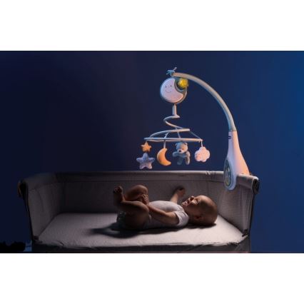Chicco - Crib mobile with melody 3in1 NEXT2DREAMS 3xAA blue