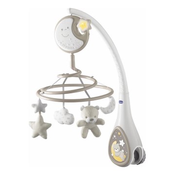 Chicco - Crib mobile with melody 3in1 NEXT2DREAMS 3xAA grey
