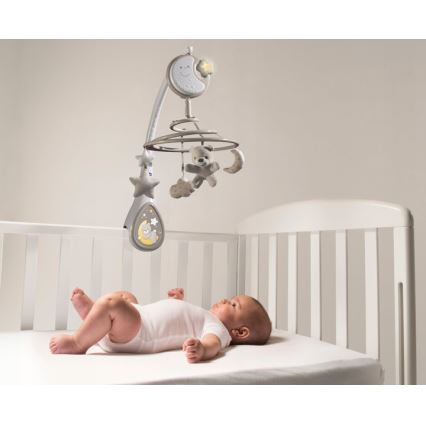 Chicco - Crib mobile with melody 3in1 NEXT2DREAMS 3xAA grey