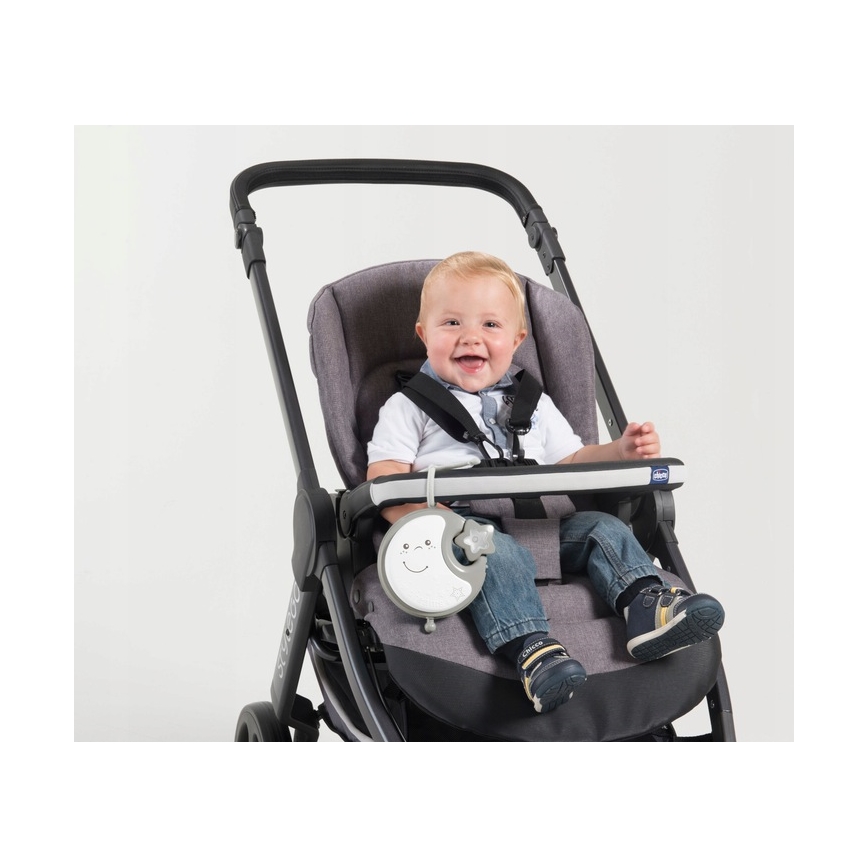Chicco - Crib mobile with melody 3in1 NEXT2DREAMS 3xAA grey