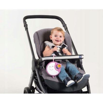 Chicco - Crib mobile with melody 3in1 NEXT2DREAMS 3xAA pink
