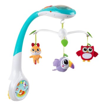 Chicco - Crib mobile with projector MAGIC FOREST 3xAA
