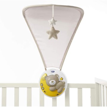 Chicco - Crib projector with melody 3in1 NEXT2MOON grey