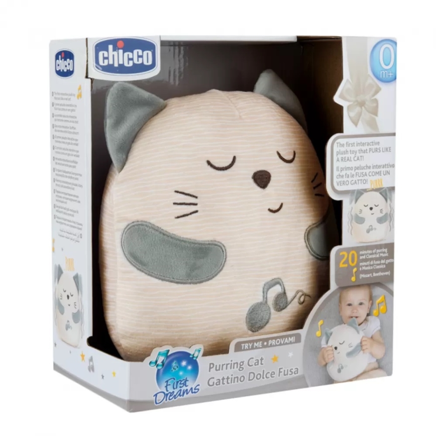 Chicco - Interactive plush toy cat
