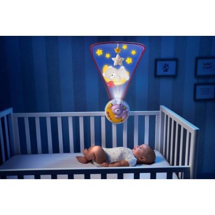 Chicco - Projector over a crib with a melody 3in1 NEXT2MOON pink