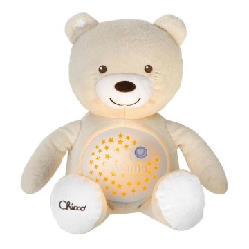 Chicco - Projector with melody BABY BEAR 3xAAA beige