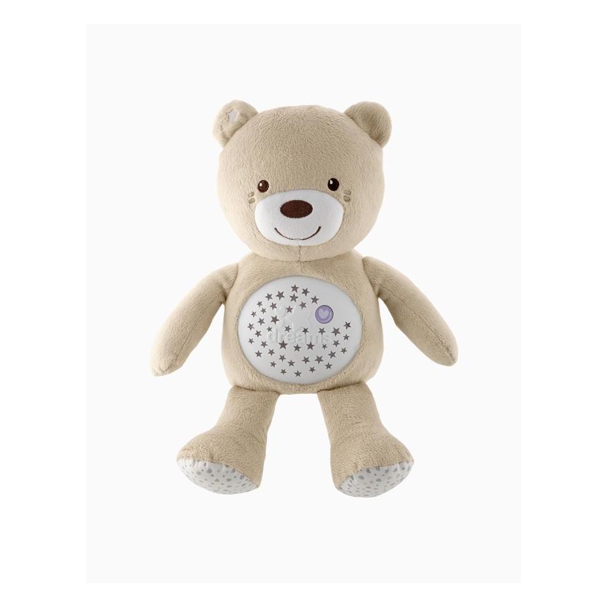 Chicco - Projector with melody BABY BEAR 3xAAA beige