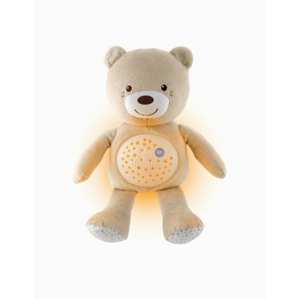 Chicco - Projector with melody BABY BEAR 3xAAA beige