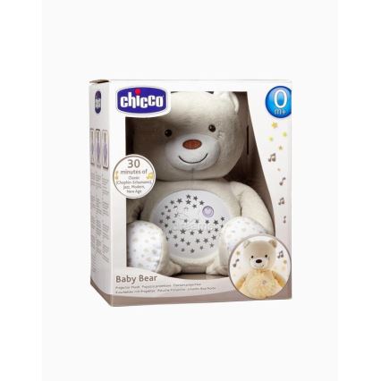 Chicco - Projector with melody BABY BEAR 3xAAA beige