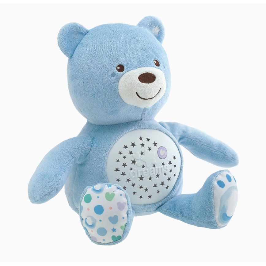 Chicco - Projector with melody BABY BEAR 3xAAA blue