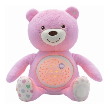 Chicco - Projector with melody BABY BEAR 3xAAA pink