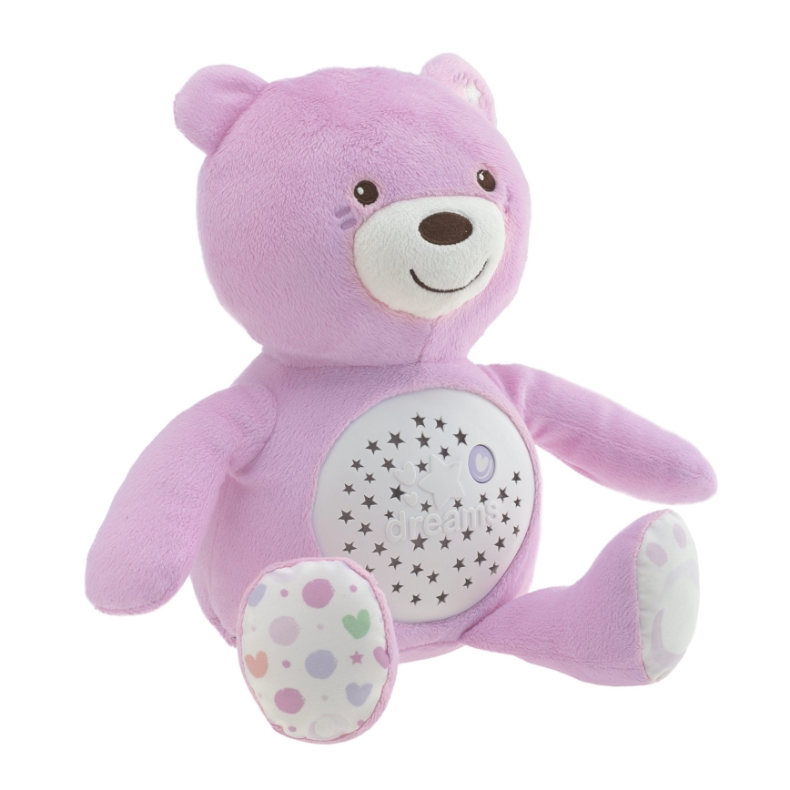 Chicco - Projector with melody BABY BEAR 3xAAA pink