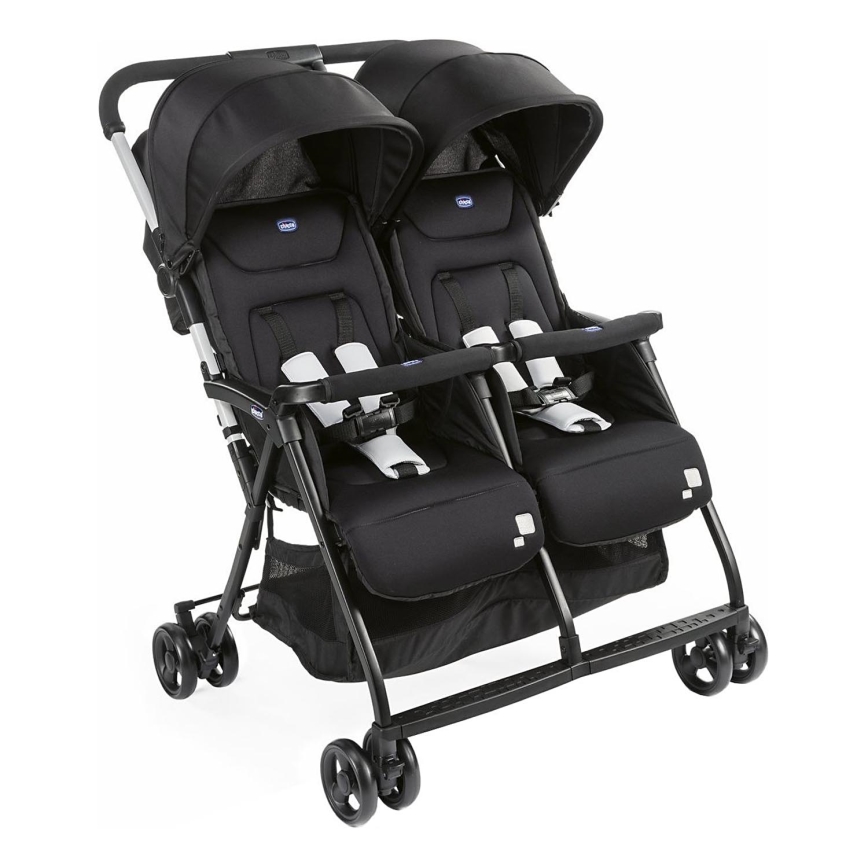 Chicco - Stroller for twins OHLALA TWIN Black Night black