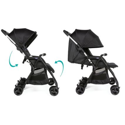 Chicco - Stroller for twins OHLALA TWIN Black Night black