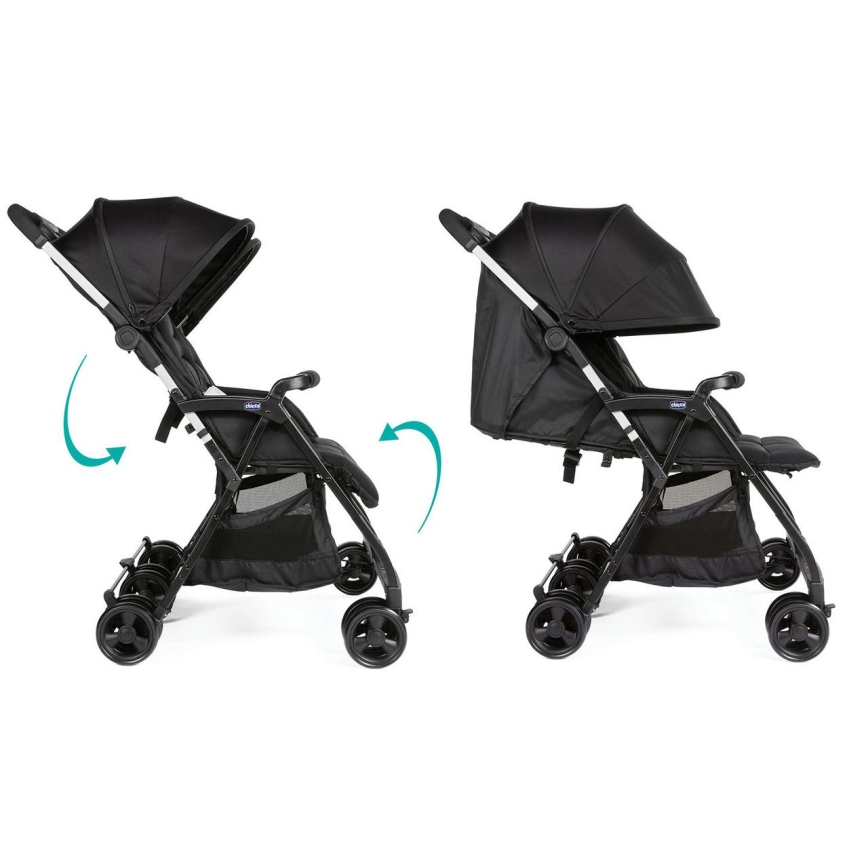 Chicco - Stroller for twins OHLALA TWIN Black Night black