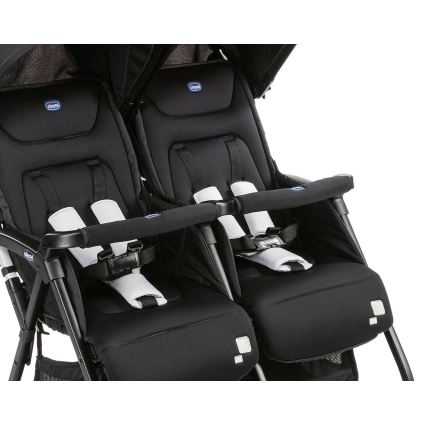 Chicco - Stroller for twins OHLALA TWIN Black Night black