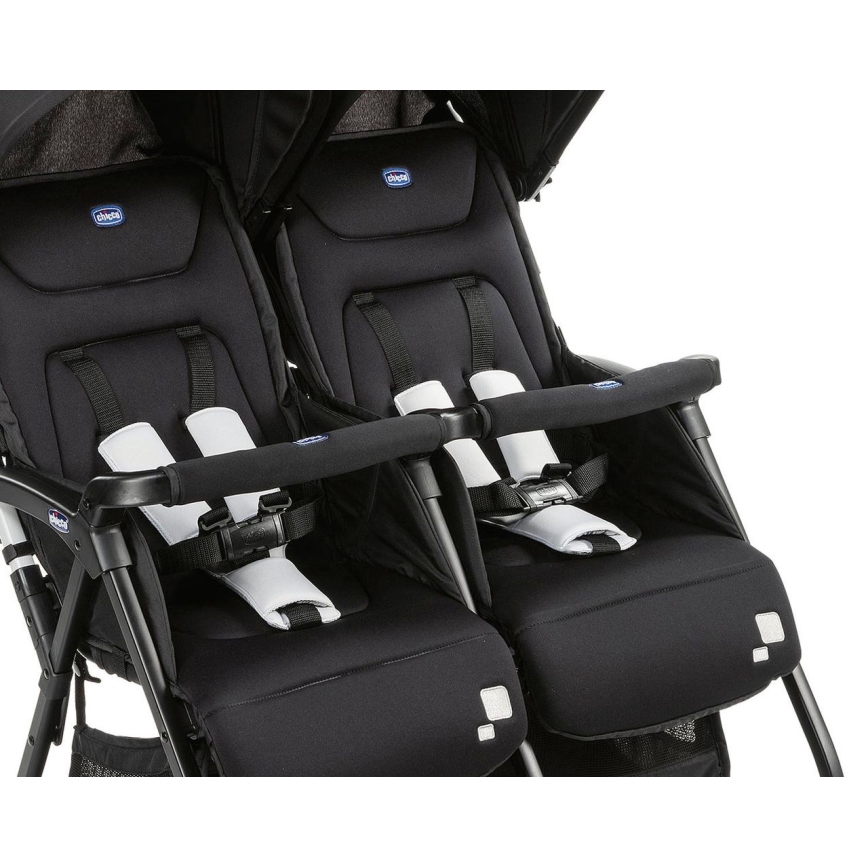 Chicco - Stroller for twins OHLALA TWIN Black Night black