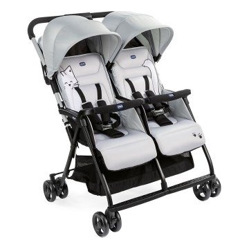 Chicco - Stroller for twins OHLALA TWIN Silver Cat silver