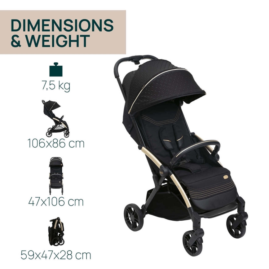 Chicco - Stroller GOODY XPLUS Black Re_Lux Eco+