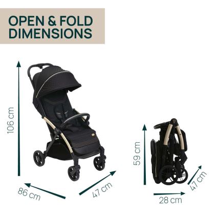 Chicco - Stroller GOODY XPLUS Black Re_Lux Eco+