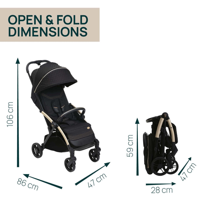 Chicco - Stroller GOODY XPLUS Black Re_Lux Eco+