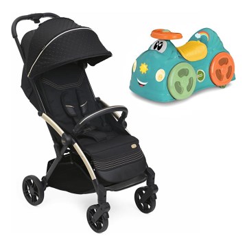 Chicco - Stroller GOODY XPLUS Black Re_Lux Eco+ + push car ALL AROUND