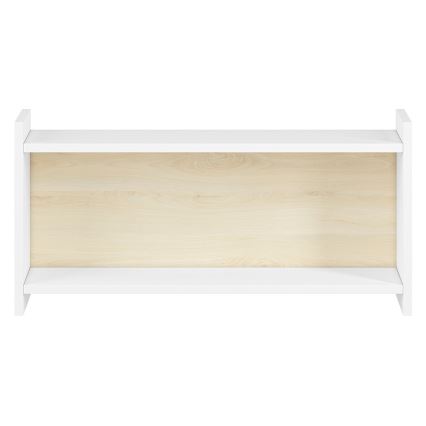 Chidren's wall shelf BUBO 35x72 cm white/light oak