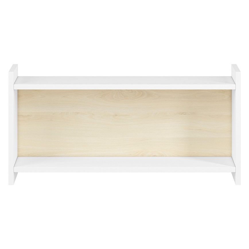 Chidren's wall shelf BUBO 35x72 cm white/light oak
