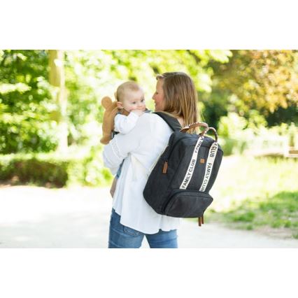 Childhome - Changing backpack FAMILY CLUB black