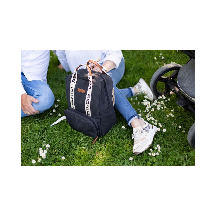 Childhome - Changing backpack FAMILY CLUB black