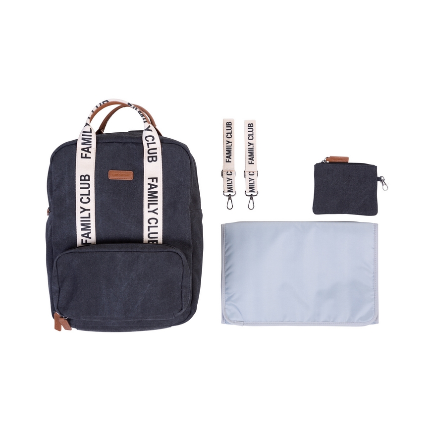 Childhome - Changing backpack FAMILY CLUB black