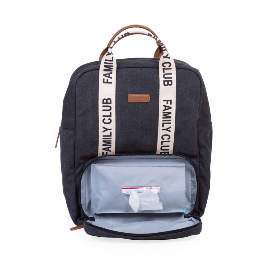 Childhome - Changing backpack FAMILY CLUB black