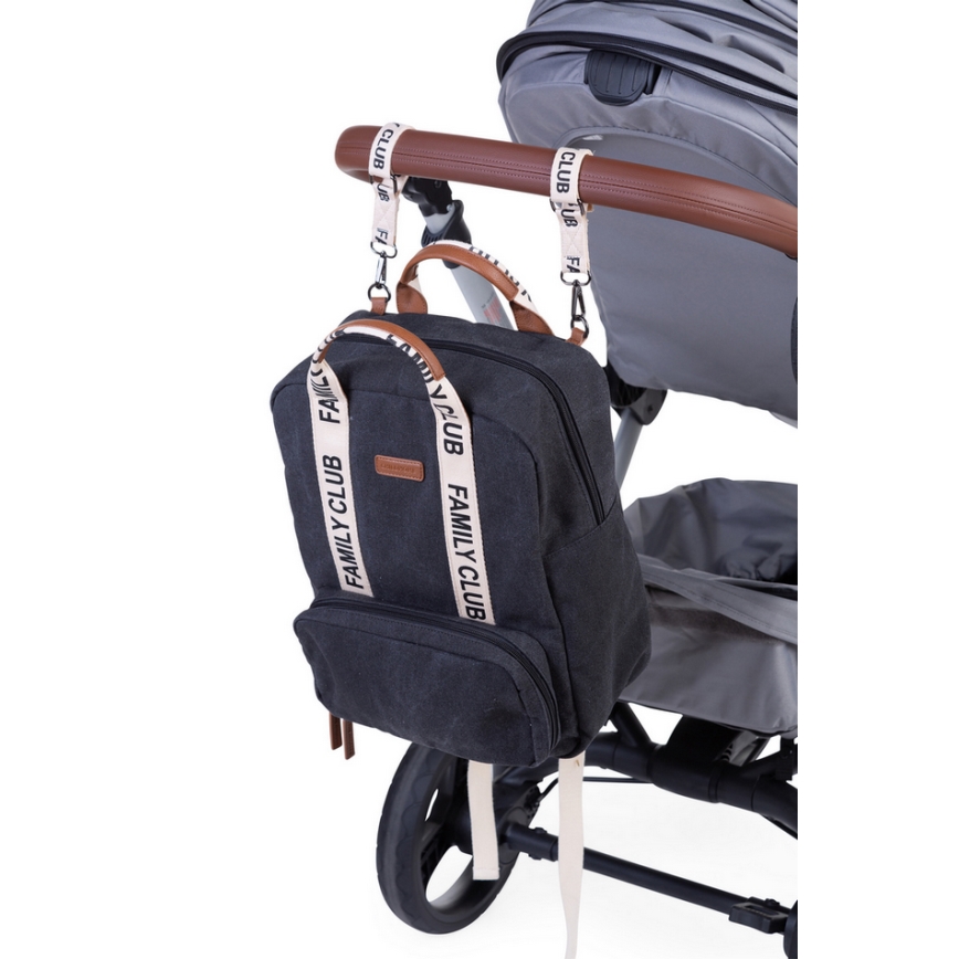 Childhome - Changing backpack FAMILY CLUB black