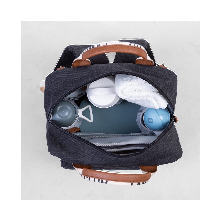 Childhome - Changing backpack FAMILY CLUB black