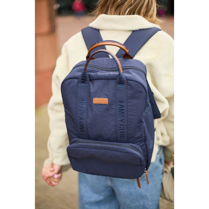 Childhome - Changing backpack FAMILY CLUB blue