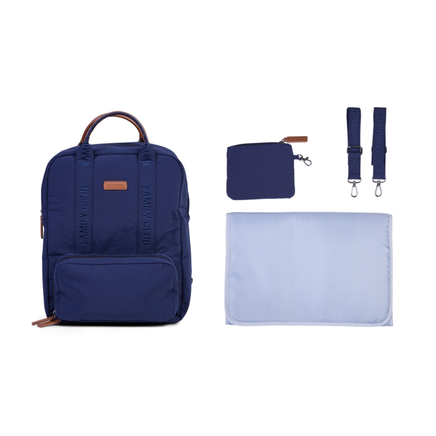 Childhome - Changing backpack FAMILY CLUB blue