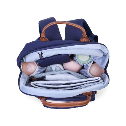 Childhome - Changing backpack FAMILY CLUB blue