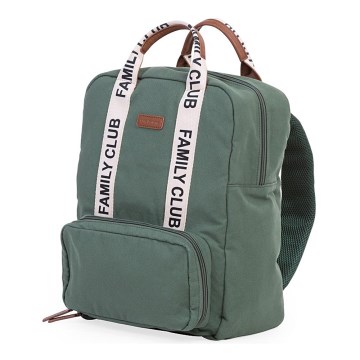 Childhome - Changing backpack FAMILY CLUB green